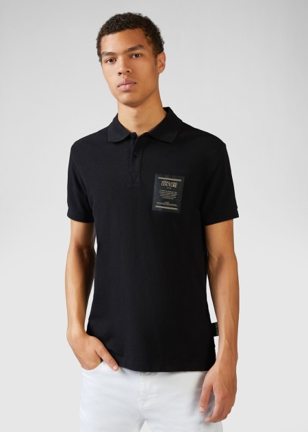 Tricou Polo Versace Etichetta Patch Barbati | ITMZDRU-04